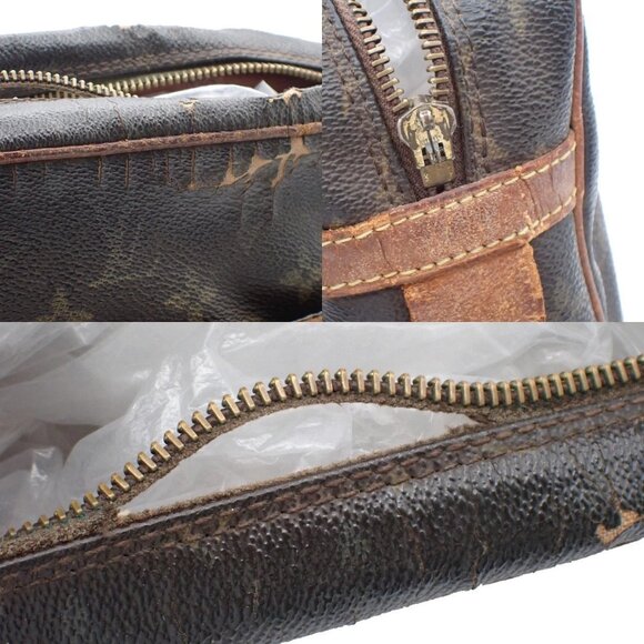 LOUIS VUITTON Compiegne 28 Clutch Hand Bag Monogram Leather Brown M51845 08EF463 - Picture 8 of 16